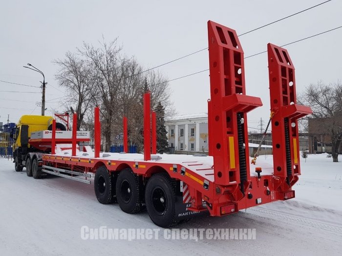 Отгрузка высокорамного полуприцепа-тяжеловоза «HARTUNG» в Красноярский край