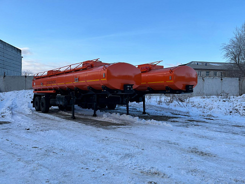 Полуприцеп-цистерна САВ 93182 (522035) 2-осная, 32 куб.м., рессорная подвеска, под тягач 6x6