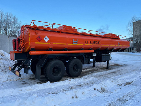 Полуприцеп-цистерна САВ 93182 (522035) 2-осная, 32 куб.м., рессорная подвеска, под тягач 6x6